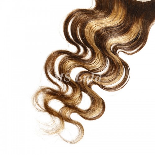 Body Wave #4/27 Highlight Virgin Human Hair 4x4 13x4 Transparent Lace Closure/Frontal | Human Hair Wig | Lace Front